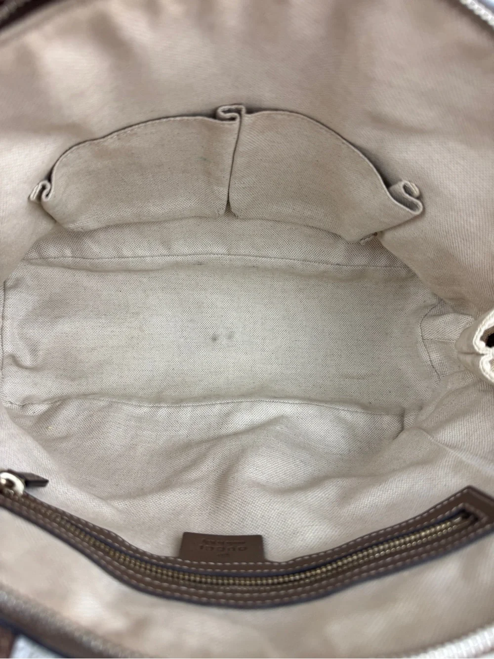 Gucci alma BB Brown GG Supreme Dome Satchel